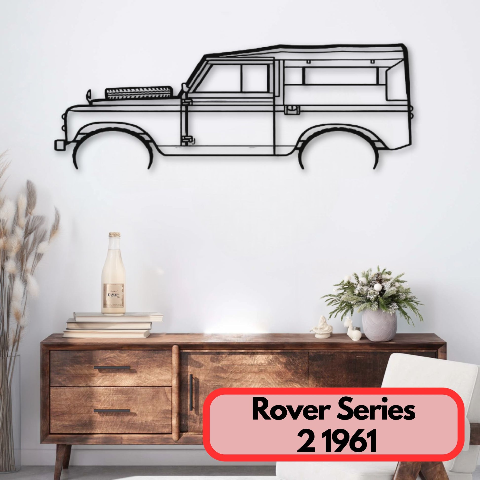 Décoration murale métal Rover Series 2 1961