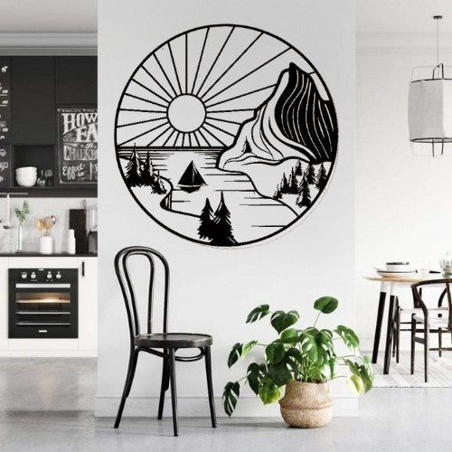 Décoration Murale Montagne Vintage